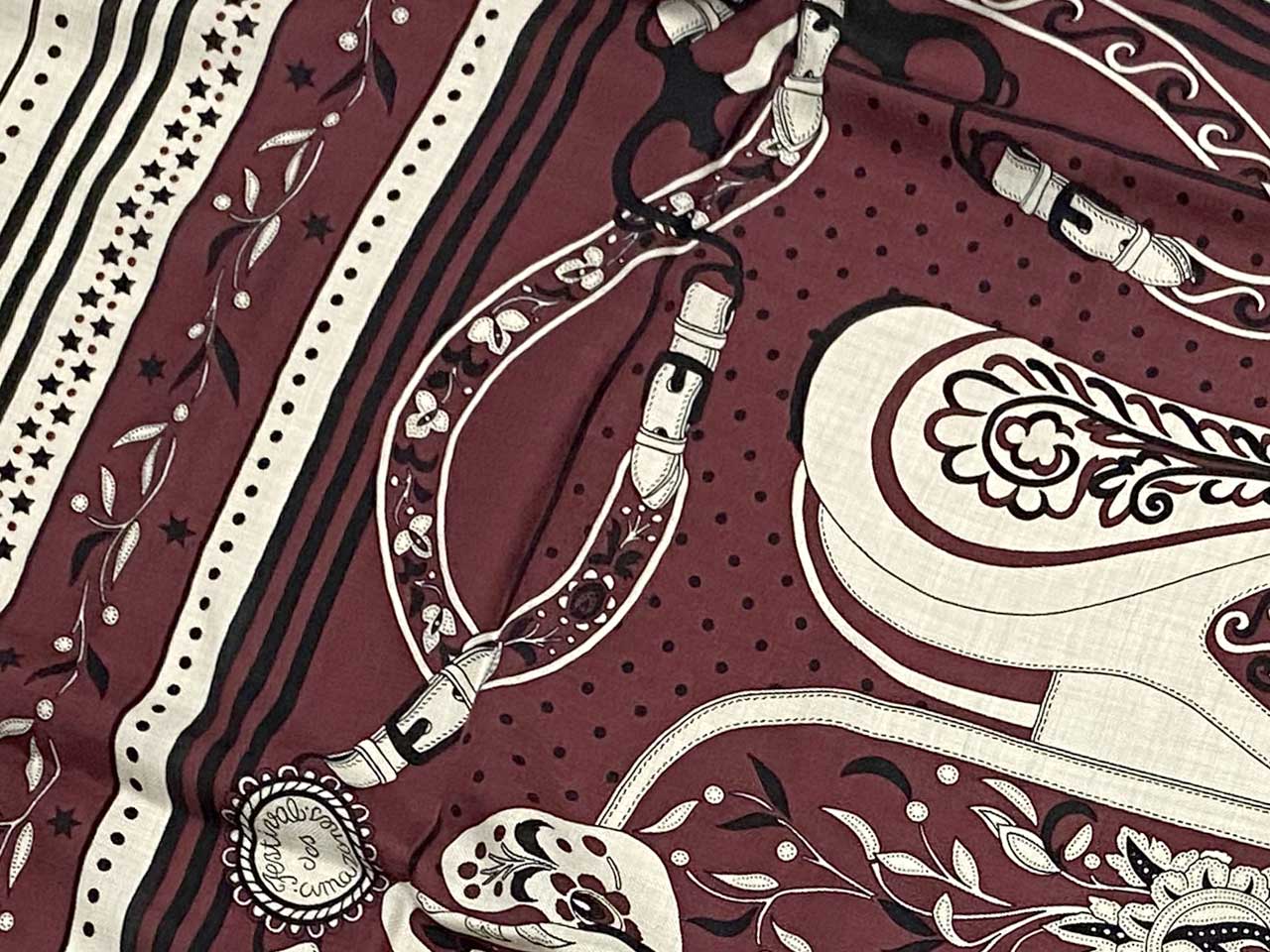 エルメス/カレ140 カレジェアン カシミヤ＆シルクショール 【Festival