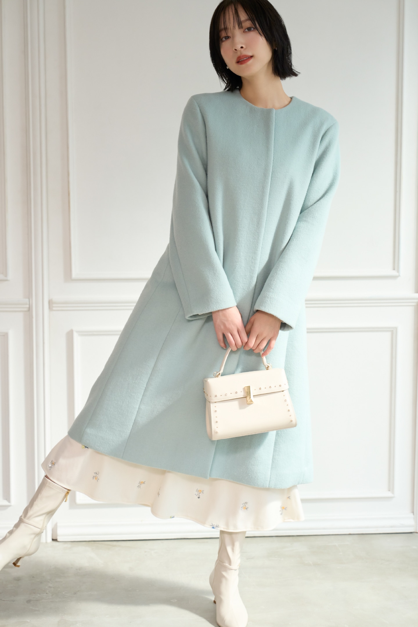 CELFORD CASHMERE-BLEND LONG COAT | セルフォード | CELFORD Official