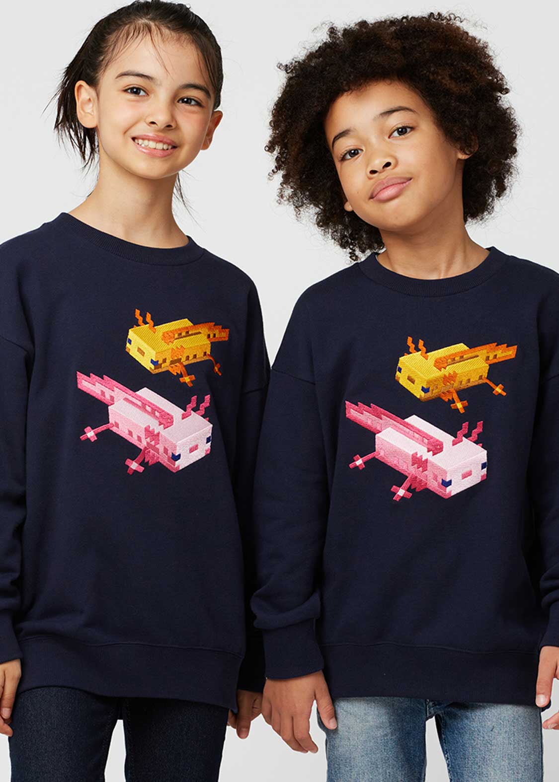 ウーパールーパー｜ビッグシルエットスウェット｜キッズ｜グラニフ