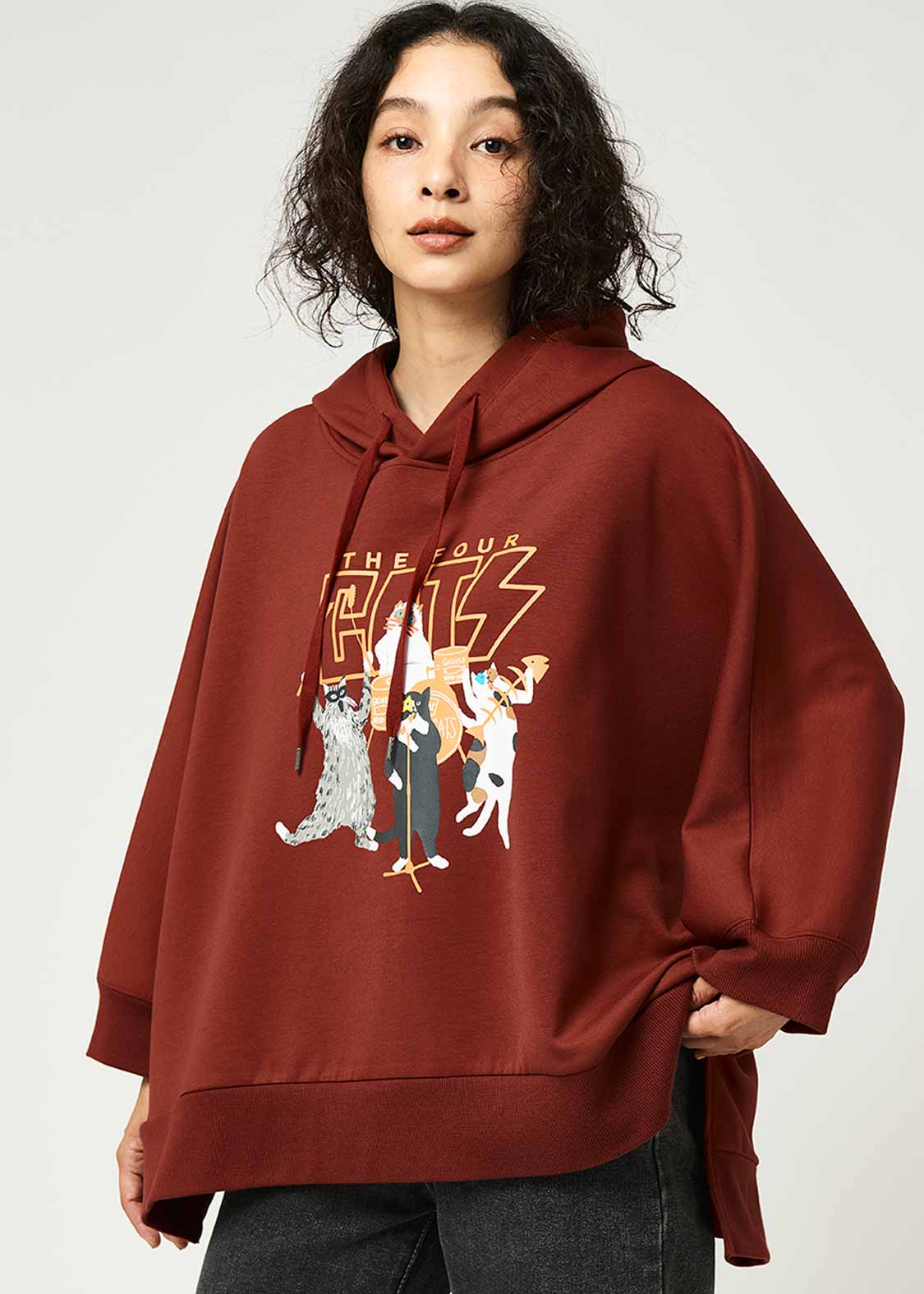 ザ フォーキャッツ バンド｜ポンチポンチョパーカー｜ウィメンズ