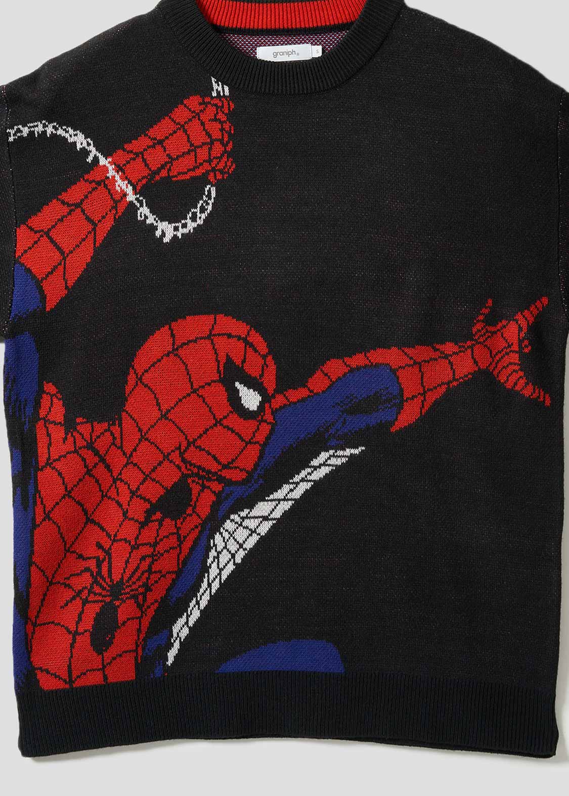 スパイダーマン VS ヴェノム｜ウォッシャブルジャカードニット｜ユニ