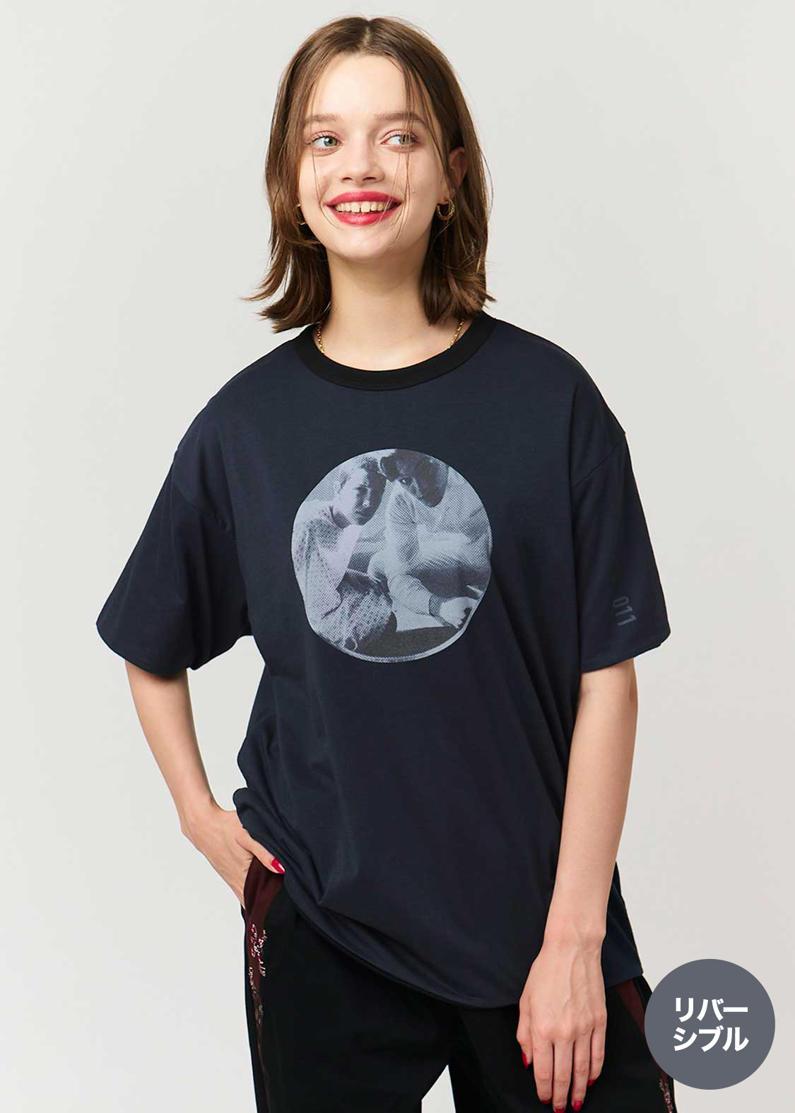 ニーナ・プロジェクト｜リバーシブルビッグシルエットTシャツ｜ユニ