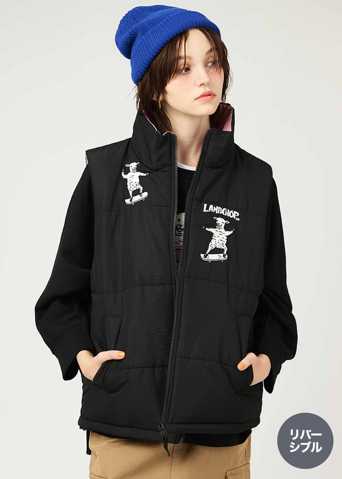 ラムチョップスケート｜リバーシブルパデッドベスト｜ユニセックス