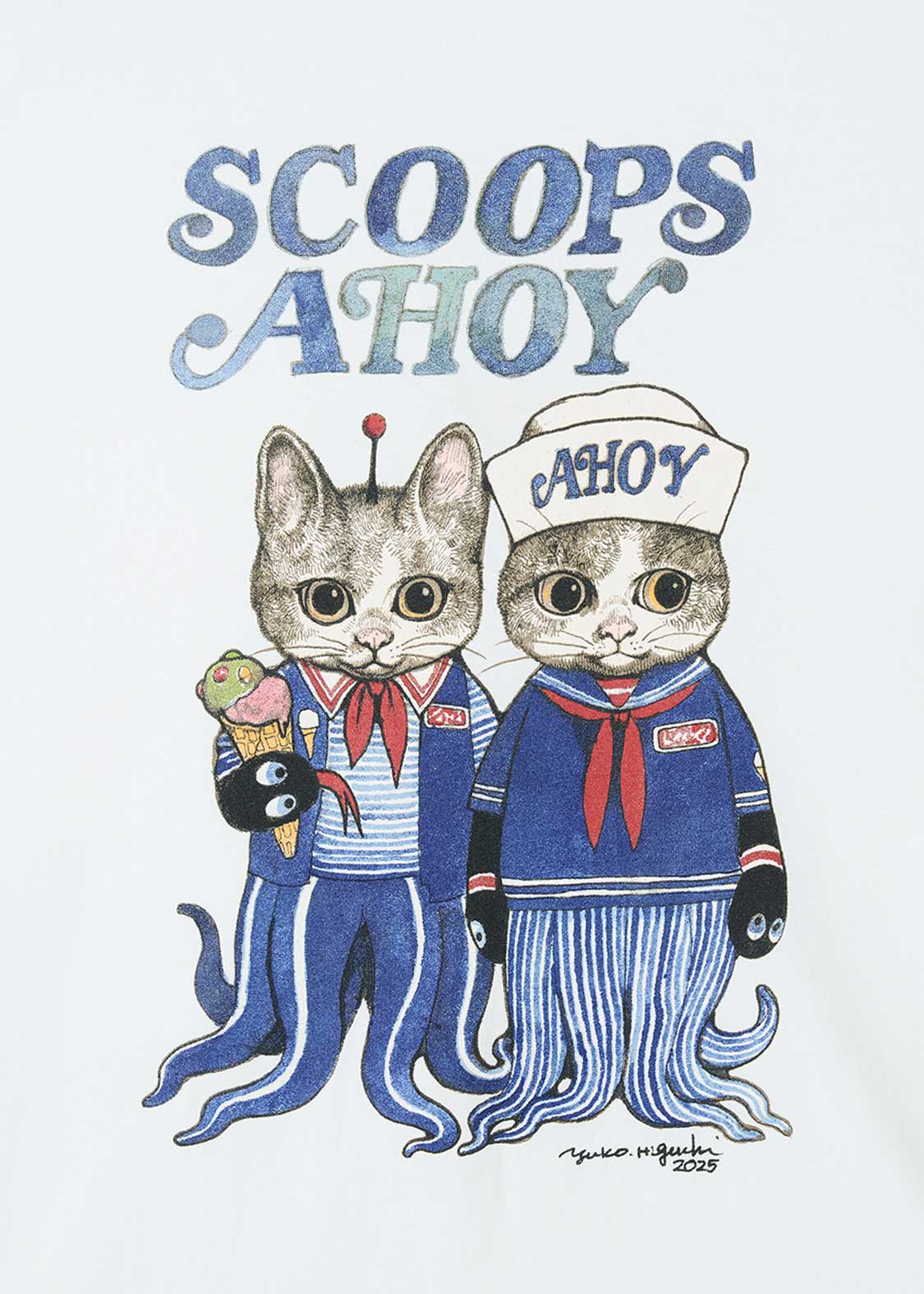 SCOOPS AHOY drawn by ヒグチユウコ｜Tシャツ｜ユニセックス｜グラニフ