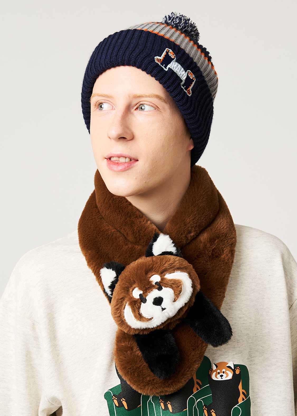 イカク｜ぬいぐるみマフラー｜ユニセックス｜グラニフ(graniph)公式