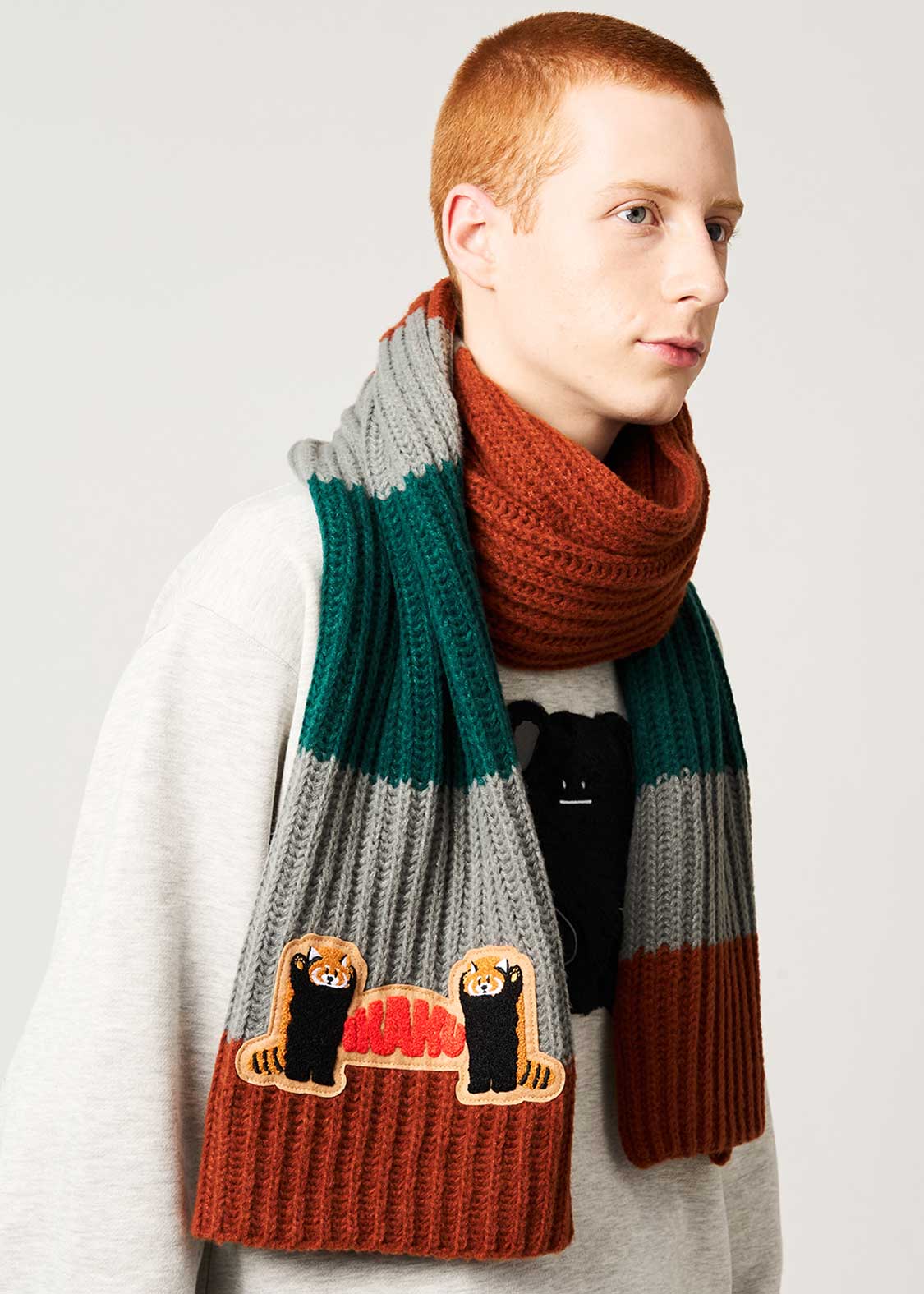 イカク｜ニットラインマフラー｜ユニセックス｜グラニフ(graniph)公式