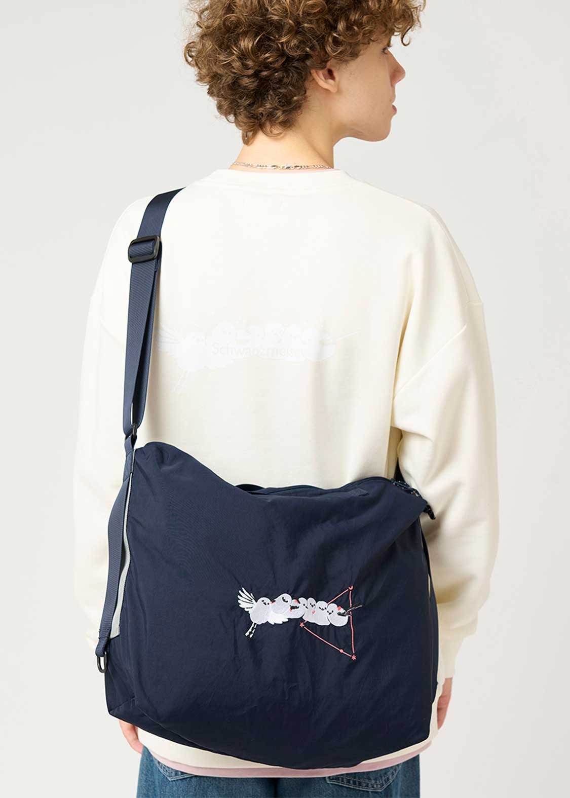 シマエナガ｜ナイロンショルダーバッグ｜ユニセックス｜グラニフ