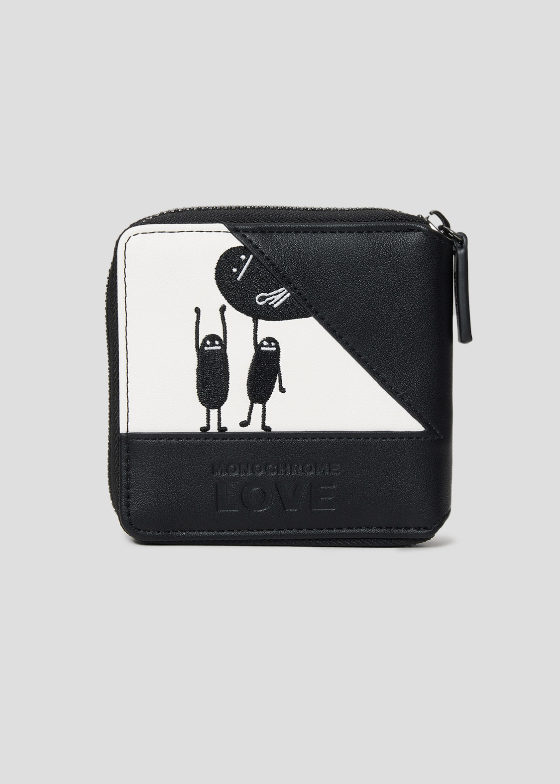 モノクロームラブビューティフルシャドー｜ジップウォレット｜ユニ