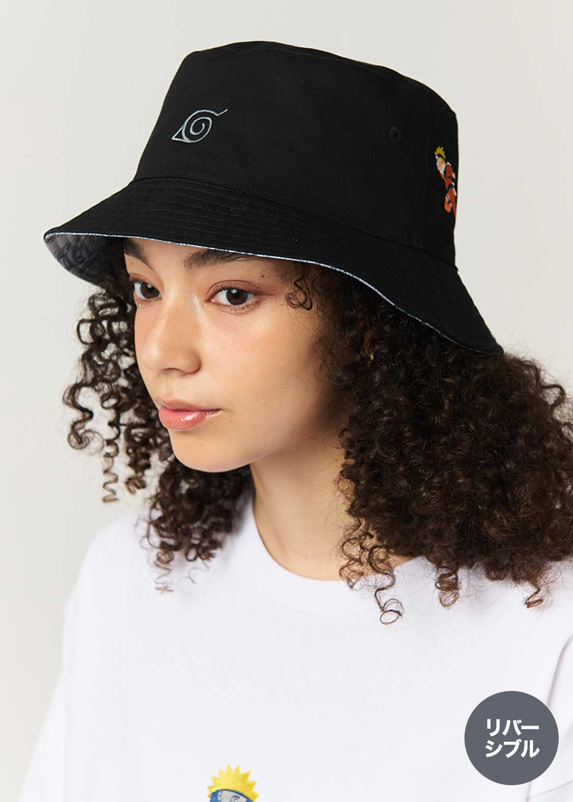 木ノ葉隠れの里｜リバーシブルバケットハット｜ユニセックス｜グラニフ