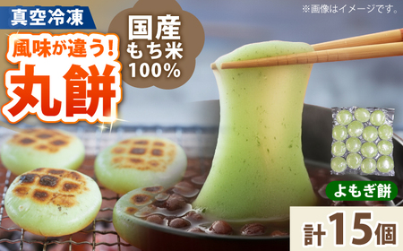 よもぎ餅 15個 1kg 【真空冷凍】【手作り】 小浜市 / 藤田餅店