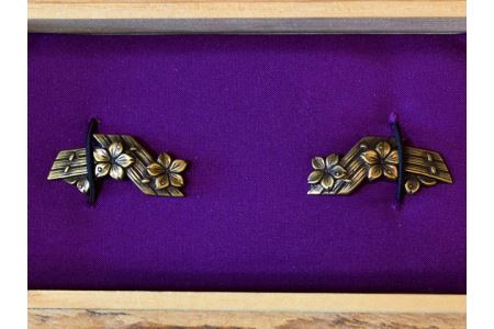 目貫（真鍮古美） 刀装具 H12-29 ( 濃州堂 ) | 岐阜県関市 | ふるさと