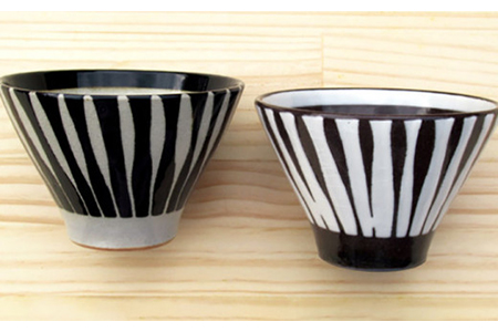 美濃焼】十草 反り茶碗セット【鈴木陶苑】食器 夫婦茶碗 食事 ご飯