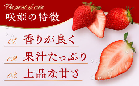 R8年1月以降発送】幻のいちご『咲姫』2パック（計450g以上）いちご