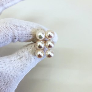 K18 アコヤ真珠 8-8.5mm ピアス 真珠 パール | 三重県志摩市