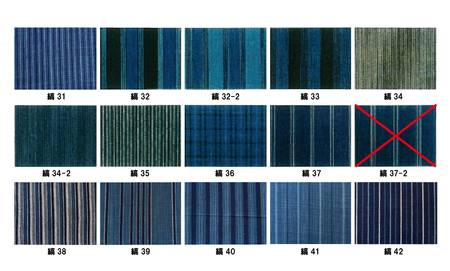 御糸織り （ 松阪もめん ）反物 御絲織物 みいと 青色 青地 藍色 国産