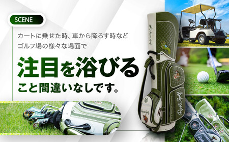 ルーツゴルフ】キャディバッグ ［グリーン／ホワイト］｜ゴルフ 人気