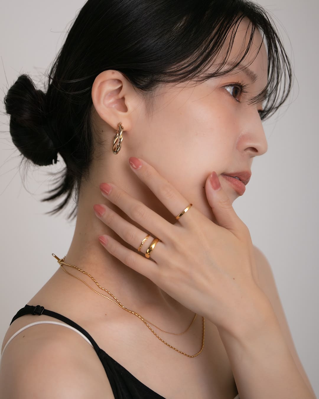 S925/18KGP】ツイストフープピアス – ChooMia（チュミア）