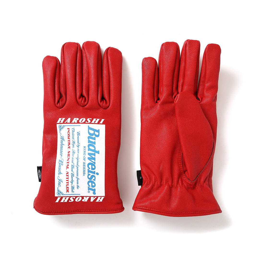 HAROSHI x BUDWEISER x CHALLENGER / LEATHER GLOVE