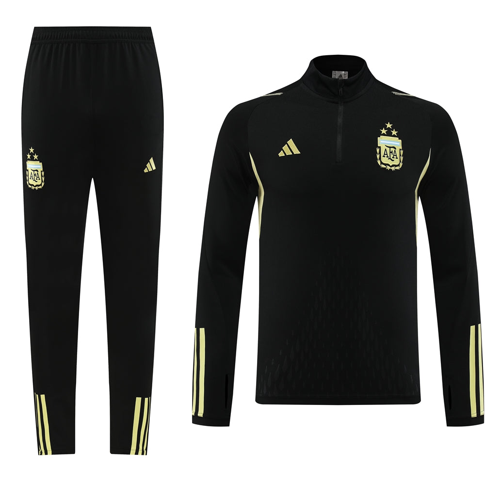 Argentina 23/24 Half-Zip Tracksuit - Black – Champion Gearz