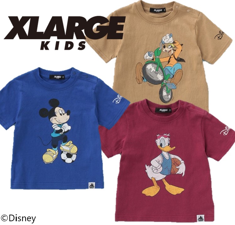 XLARGE KIDSのディズニーシリーズ！古着風デザインに注目