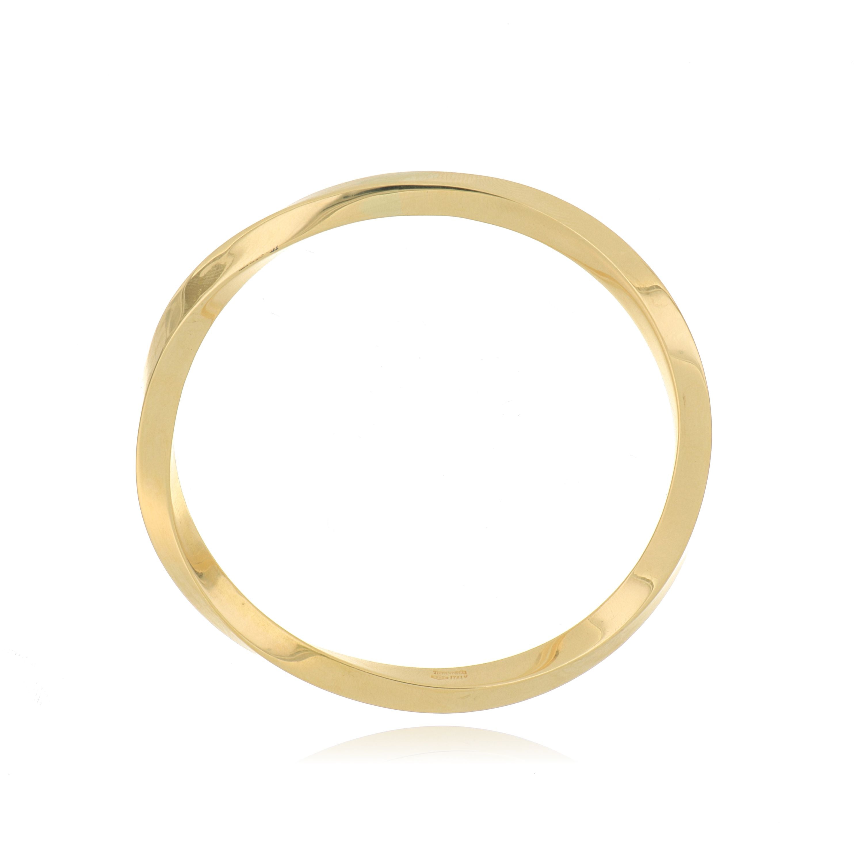 18k Yellow Gold Tiffany & Co. Twist Bangle