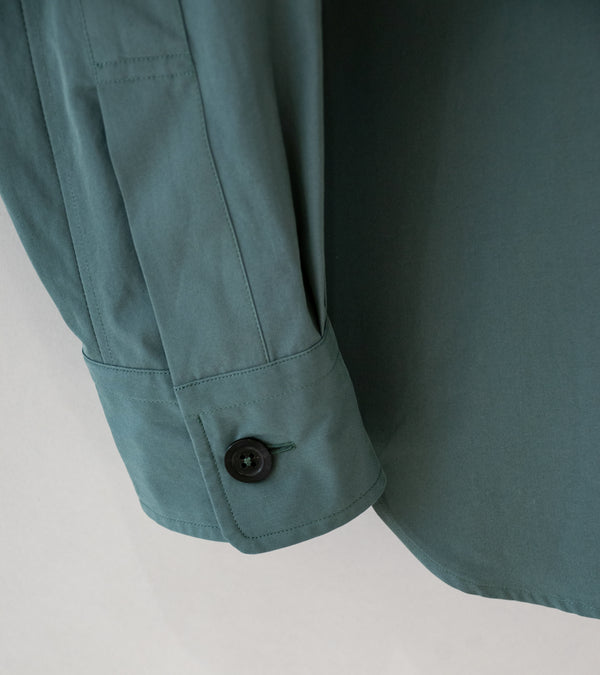Margaret Howell 'Relaxed Shirt' (Teal Compact Washed Cotton) – C'H