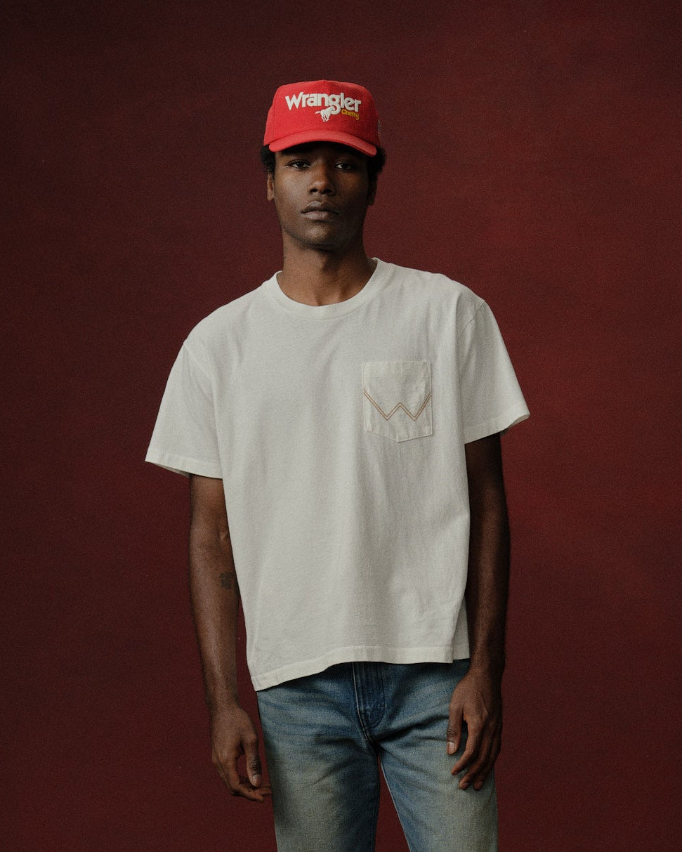 Cherry x Wrangler Horsepower Pocket Tee (Cream) – CHERRY LA