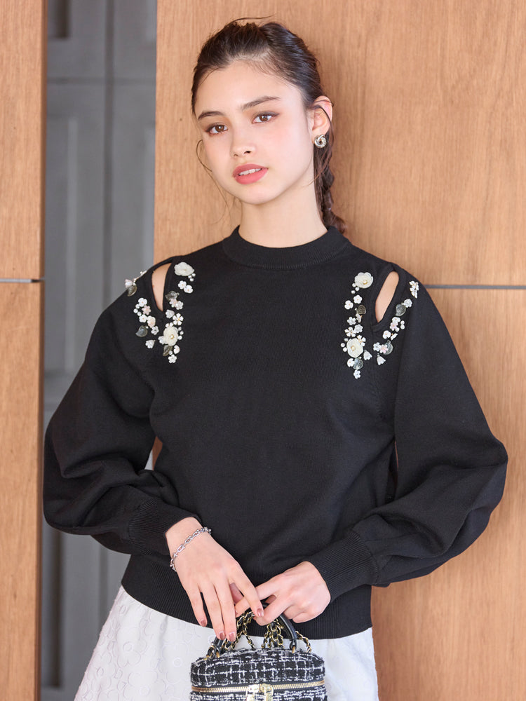 フラワーモチーフカットアウトニット |【公式】Chestyオンラインショップ