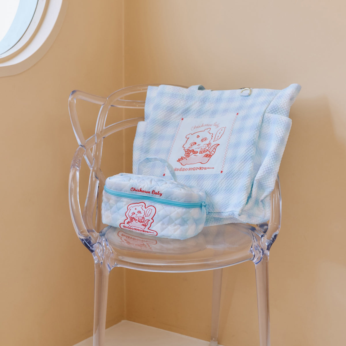 ちいかわ Chiikawa Baby マルチポーチ 育ててくれるんだって ブルー