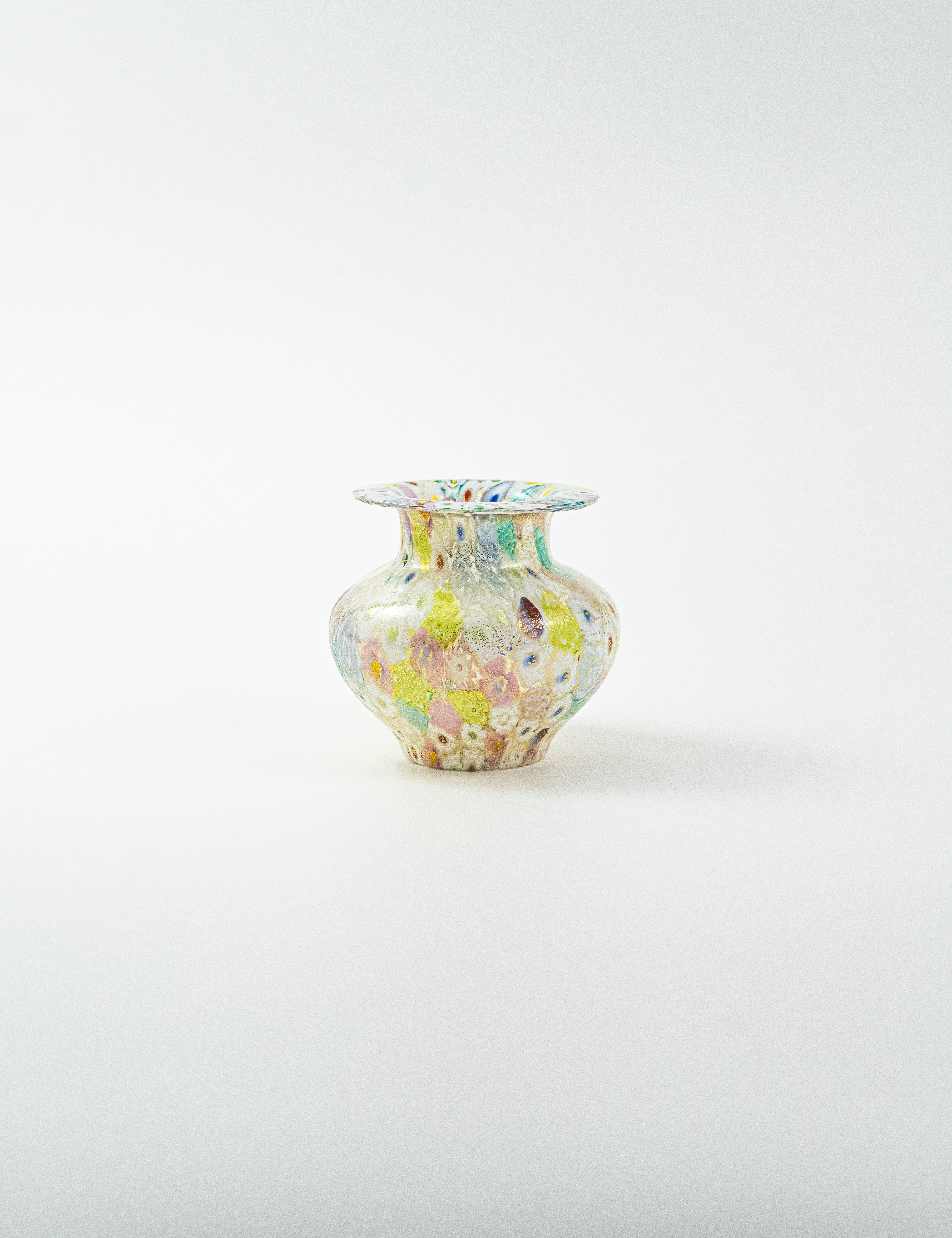 専用です ネチアンガラス ミルフィオリ 金彩 大型 花びん ムラーノ