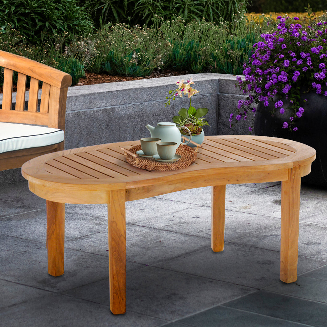Teak Wood Peanut Coffee Table by Chic Teak only $446.88