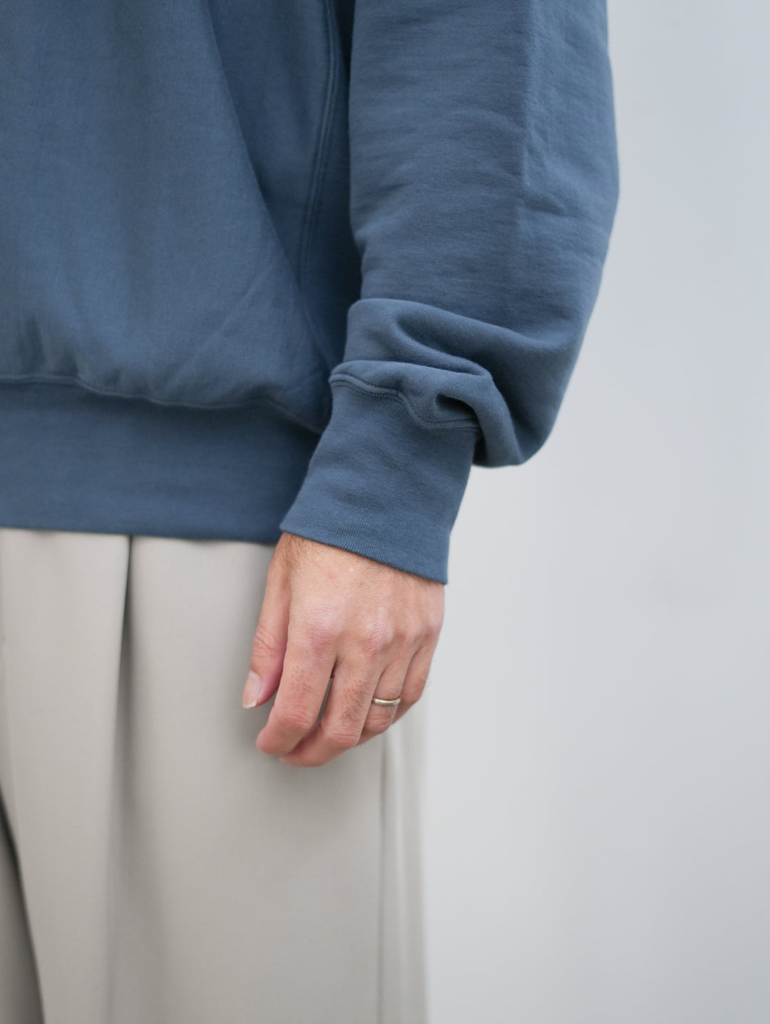 26SS】AURALEE ELASTIC HIGH GAUGE SWEAT P/O 