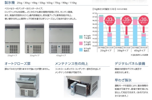 DRI-120LC2 ダイワ冷機工業 製氷機 空冷式チップアイス | 厨房ベース