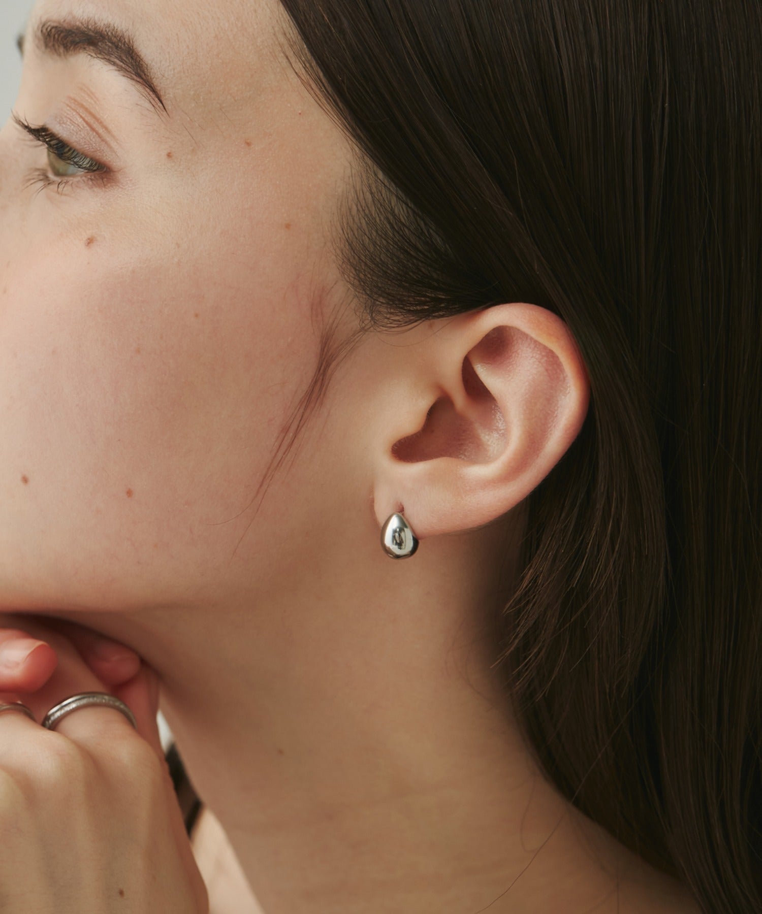 金属アレルギー対応 】 ミニドロップピアス サージカルステンレス (両