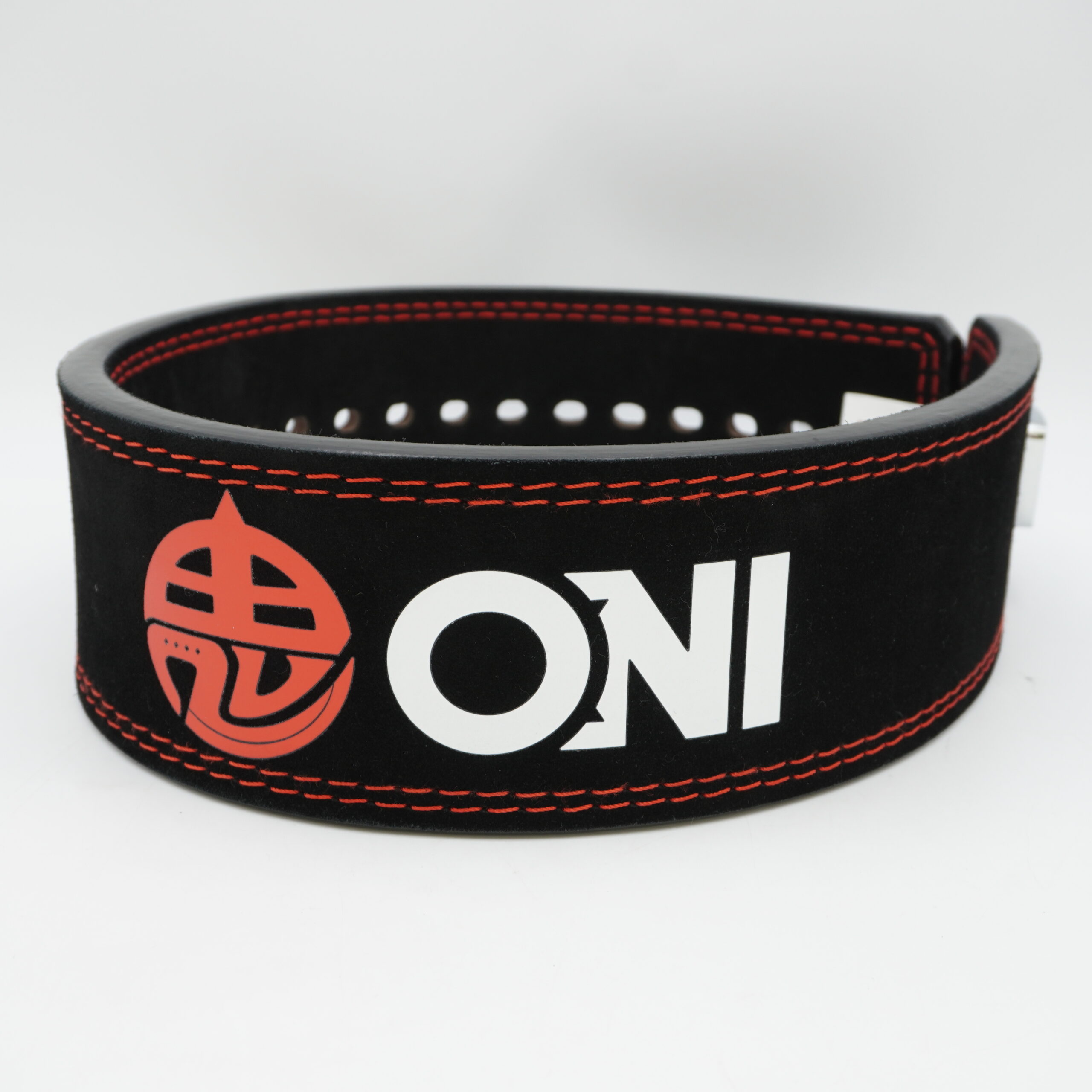 SBD パワーベルト 黒/赤 レザー SBD パワーベルト 黒と赤 レザー M