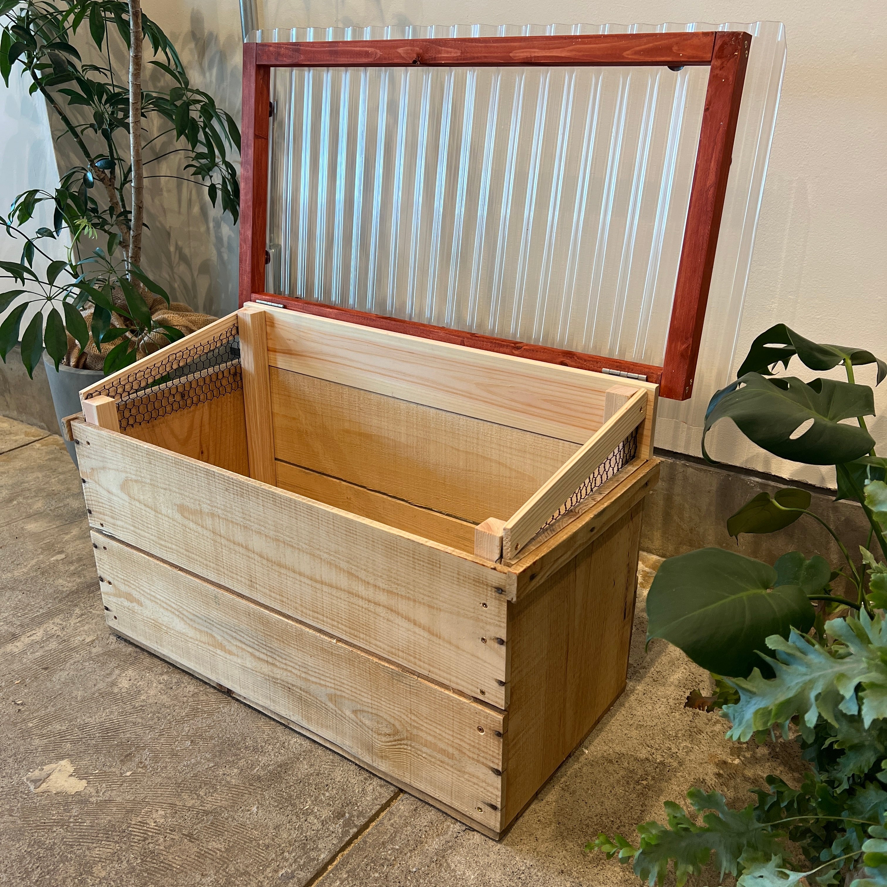 キエーロ りんご箱コンポスト（サイド網つき）3色展開 – コンポスト