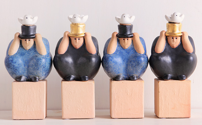 個別販売】Lisa Larson リサ・ラーソン｜MAGICIAN マジシャン ブルー