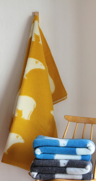 Roros TWEED/ロロスツイード/ブランケット/シロクマ/Isbjorn/アイス