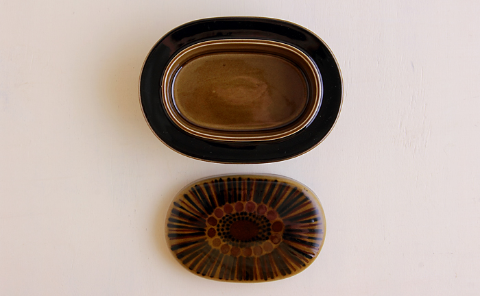 ヴィンテージ】Arabia/アラビア/KOSMOS/コスモス/バターケース COMFOTA