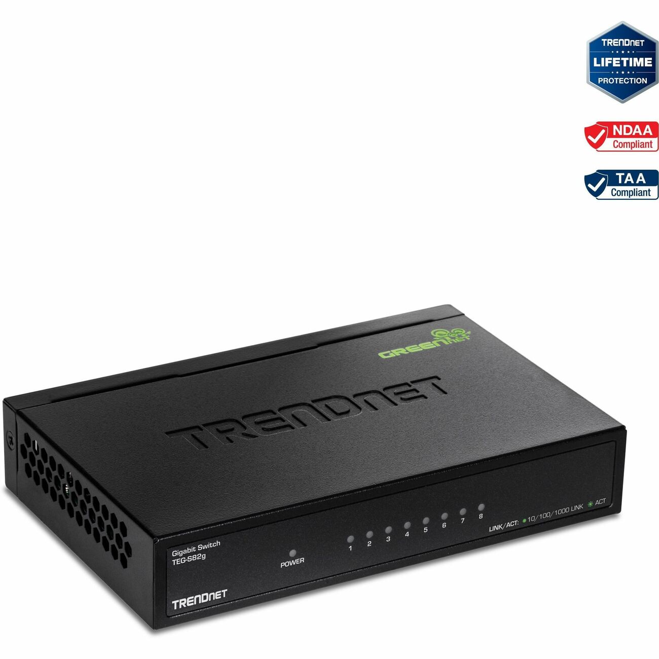 TRENDnet 8-Port Gigabit GREENnet Switch, Ethernet Network Switch