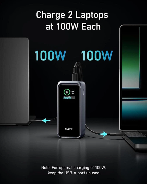 Внешний аккумулятор Anker Prime Power Bank 20 000 мАч мощностью