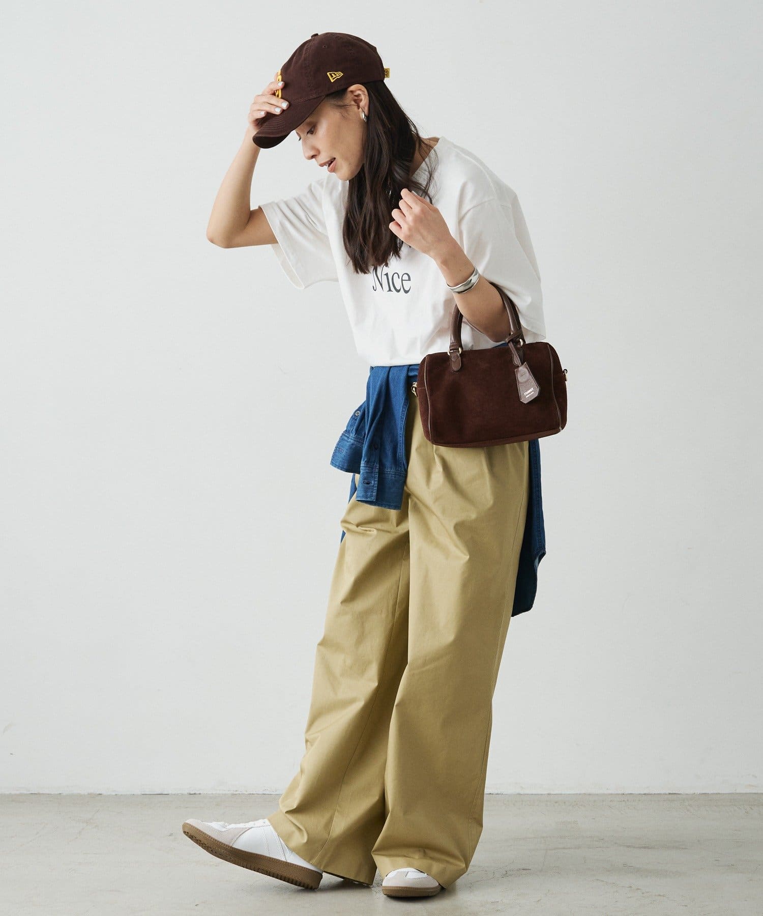 WEB限定カラーあり］スエード2WAYミニボストンバッグ | russet