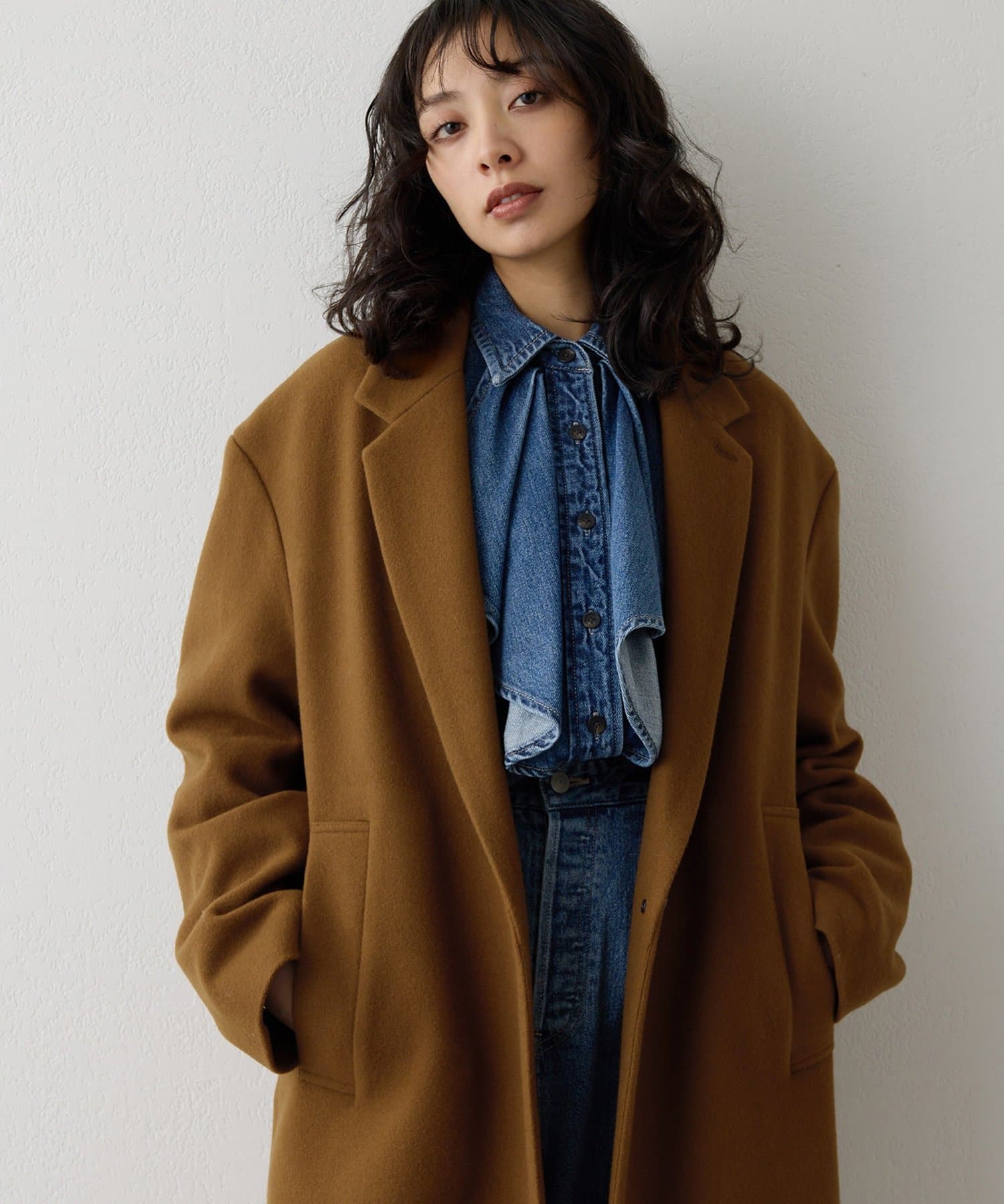 ウールパイルロングチェスターコート | Whim Gazette(ウィム ガゼット