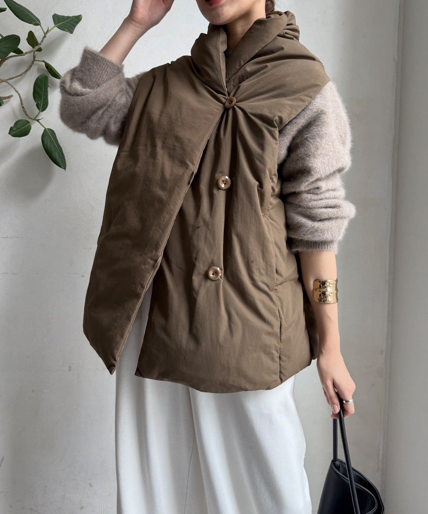 WEB限定】ストールライクファーバーダウンベスト | DOUDOU(ドゥドゥ