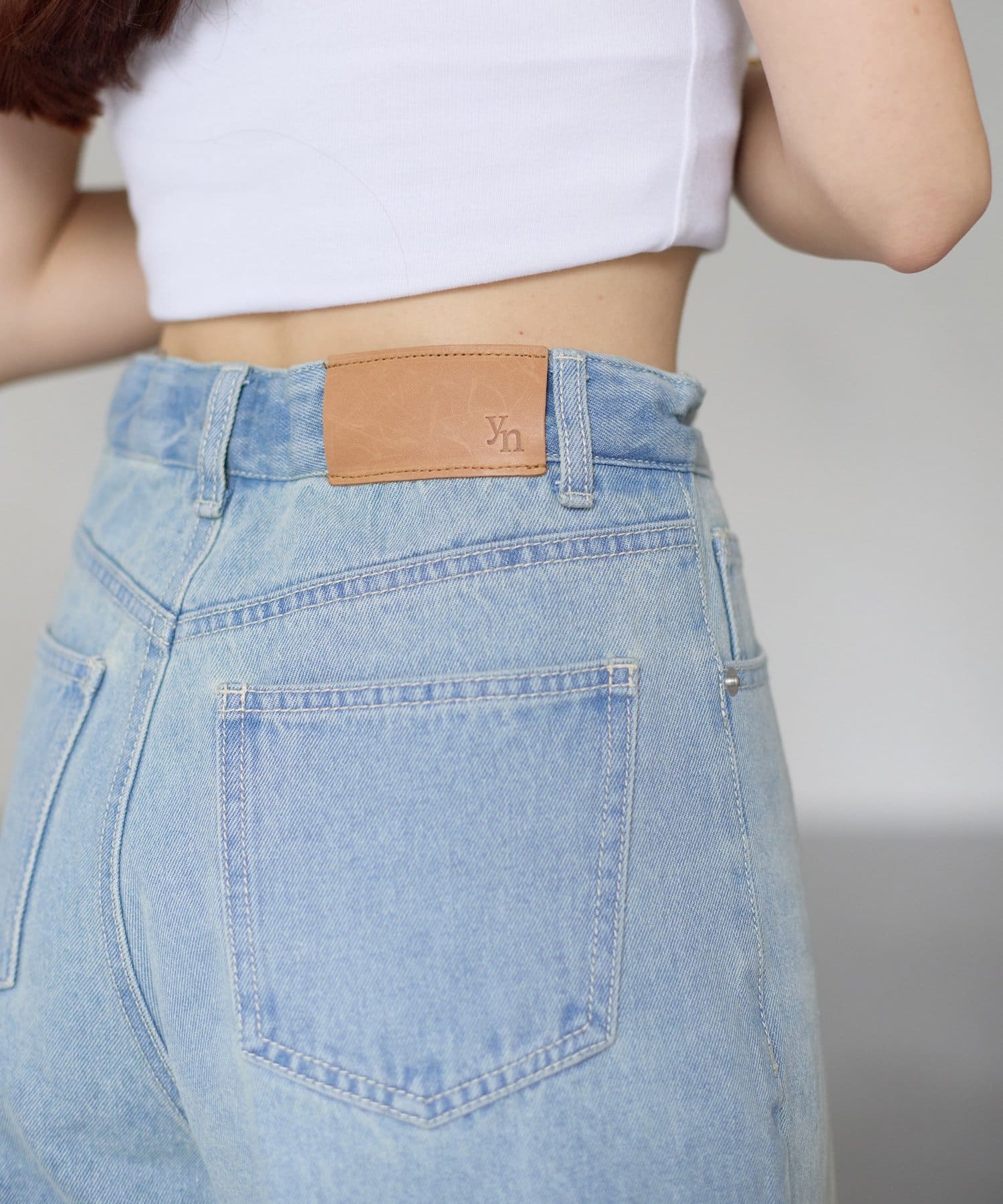 Yuna企画】ハイウエストタックワイドデニムパンツ | Thevon.(ゼヴォン