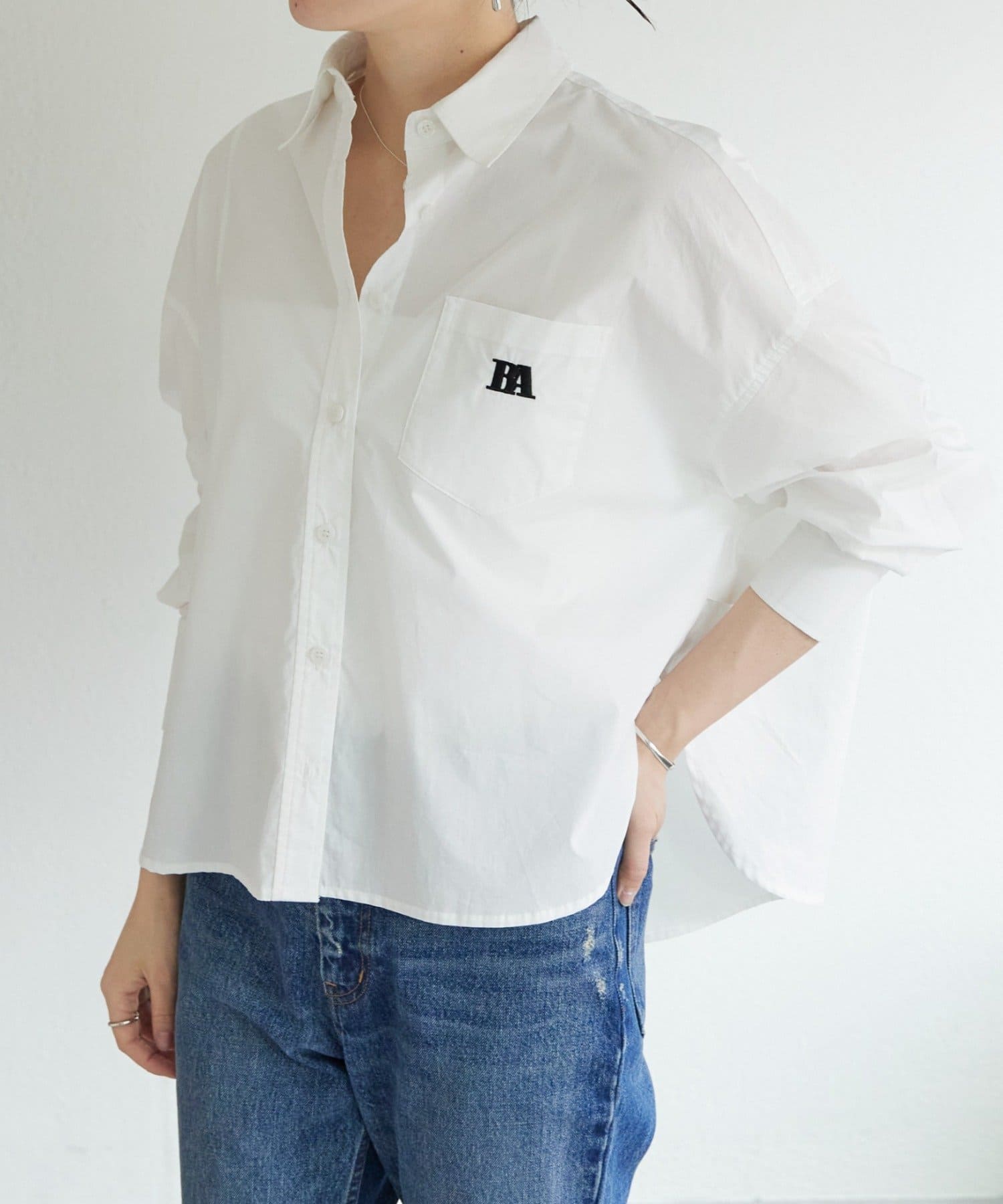 刺繍入りショートシャツ | BEARDSLEY(ビアズリー)レディース | PAL