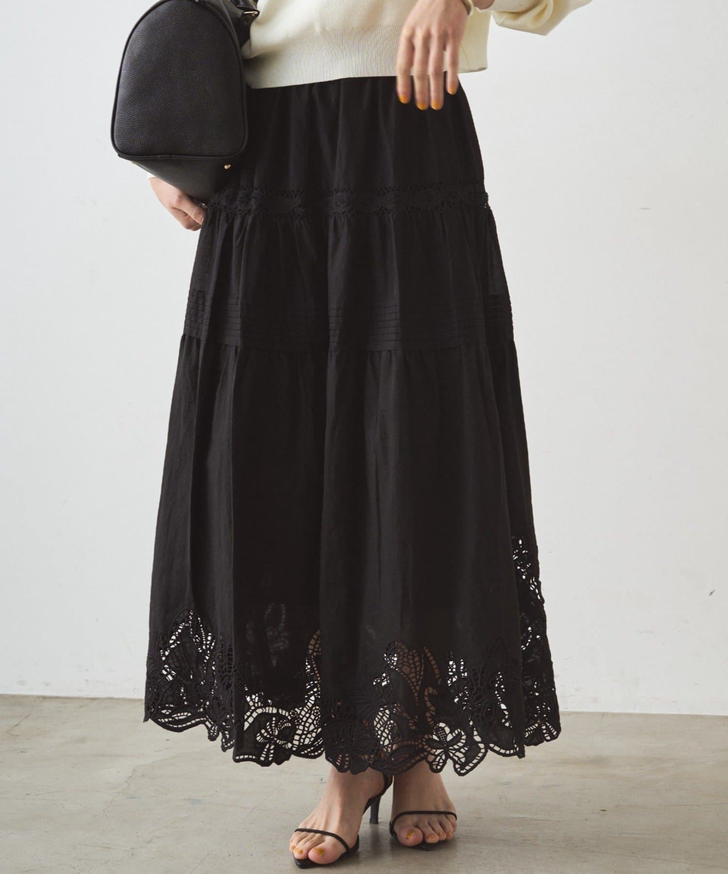 レースティアードスカート | LOUNGEDRESS(ラウンジドレス)レディース