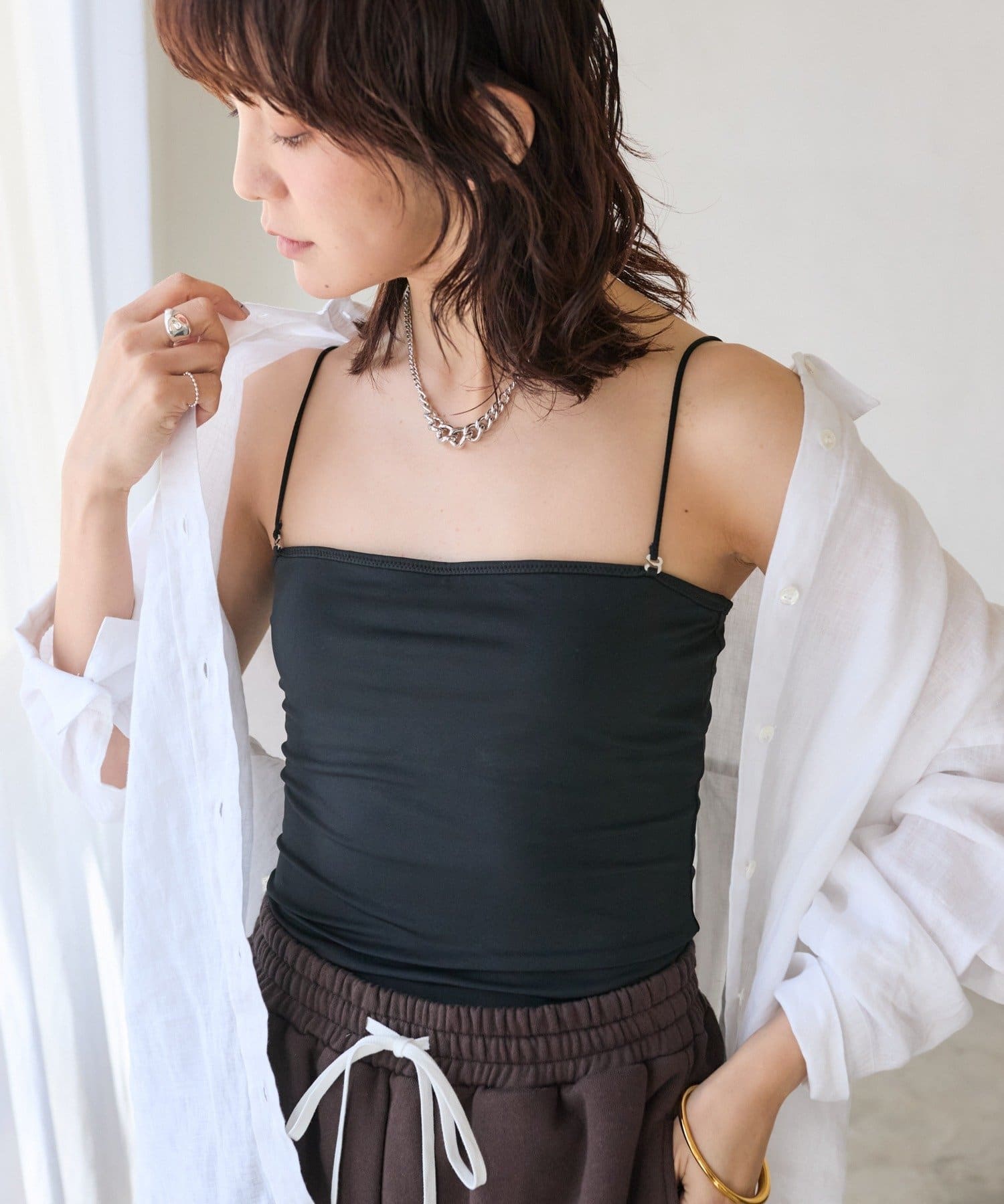 予約【MYSELFbyRD（マイセルフバイリヴドロワ）2wayベアキャミソール