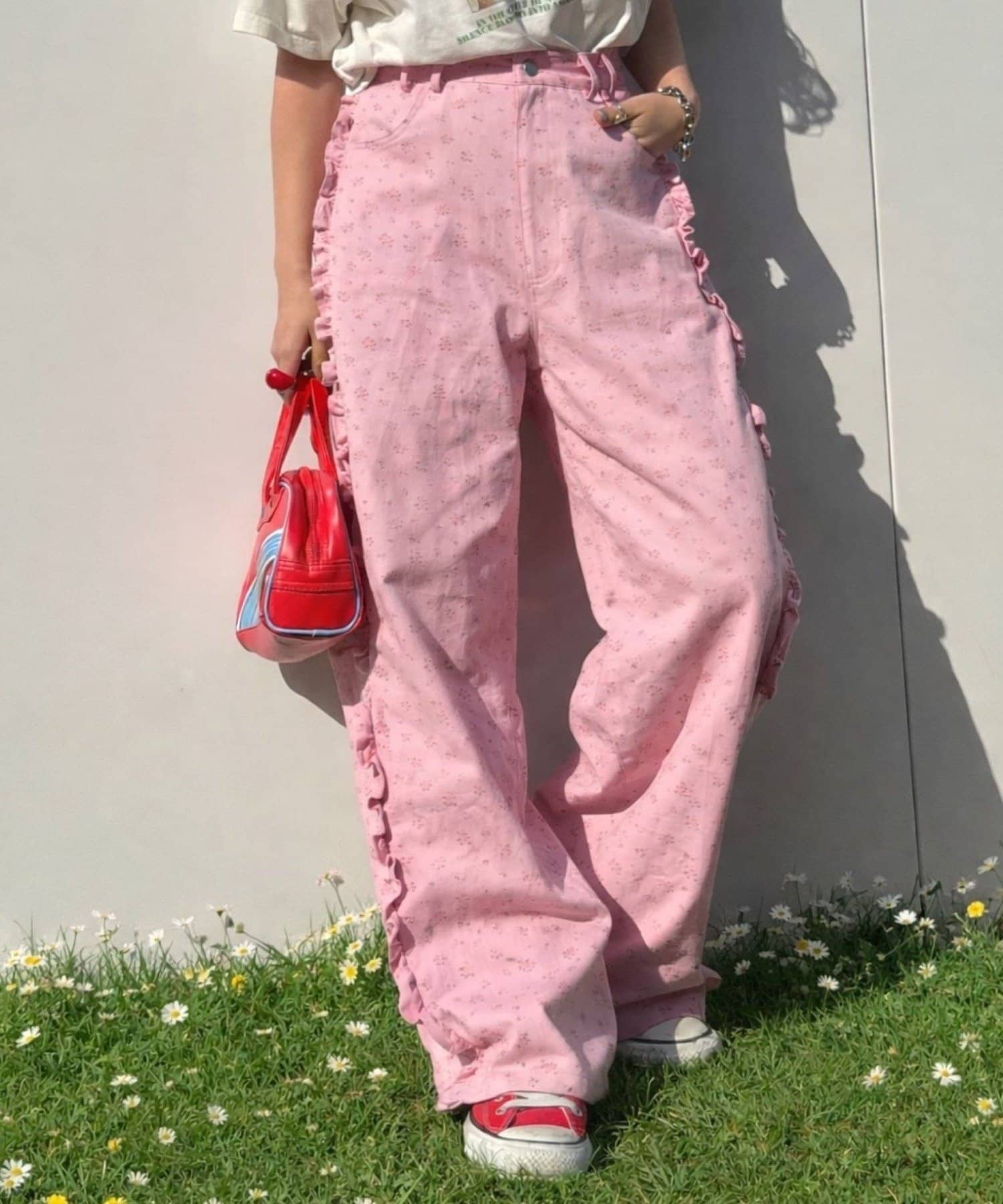 希少 POPPY あさぎーにょ ウェーブカーゴパンツ ピンク L 完売品 希少