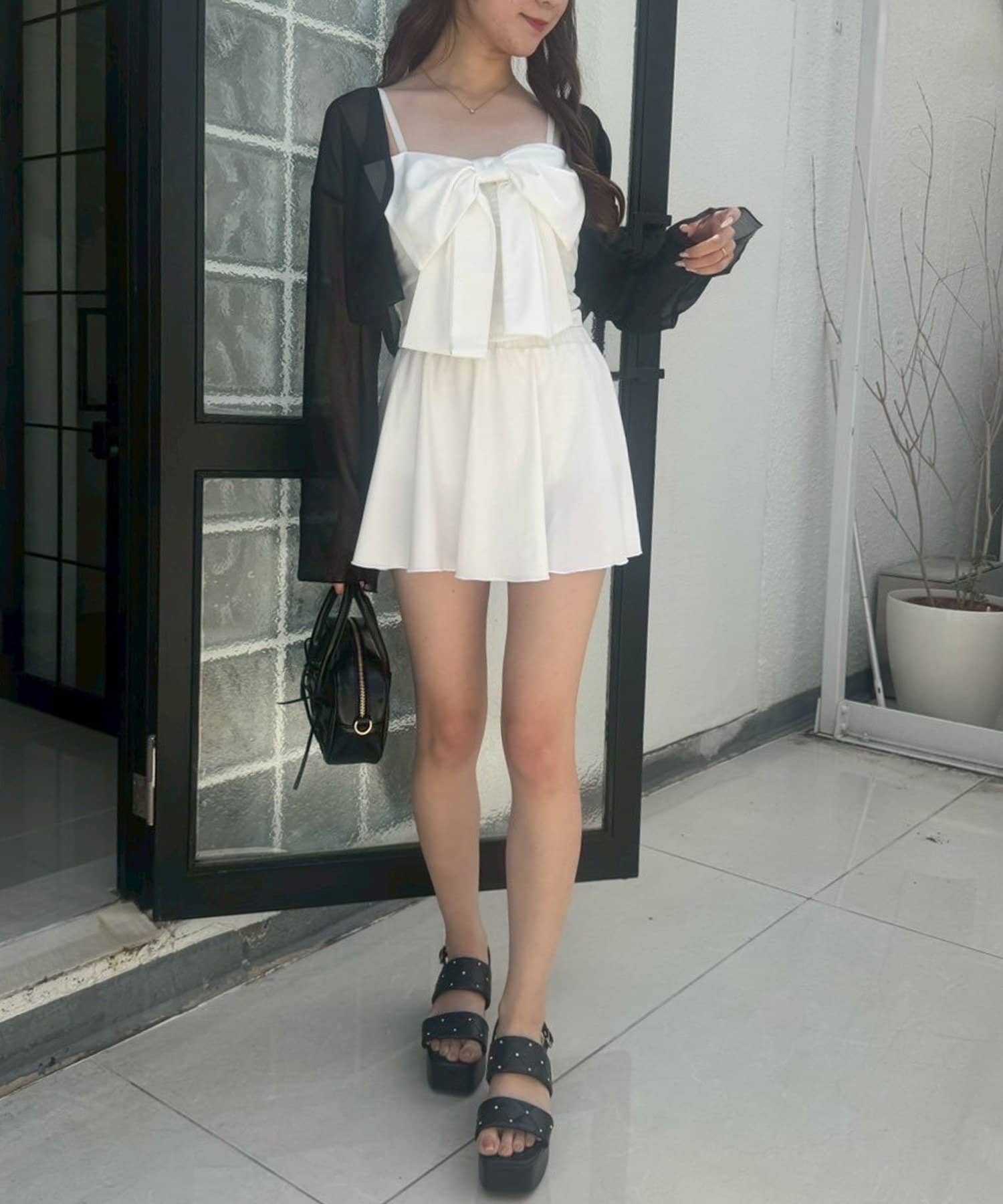 swimwear/フロントリボン羽織りSET(4点セット) | one after another